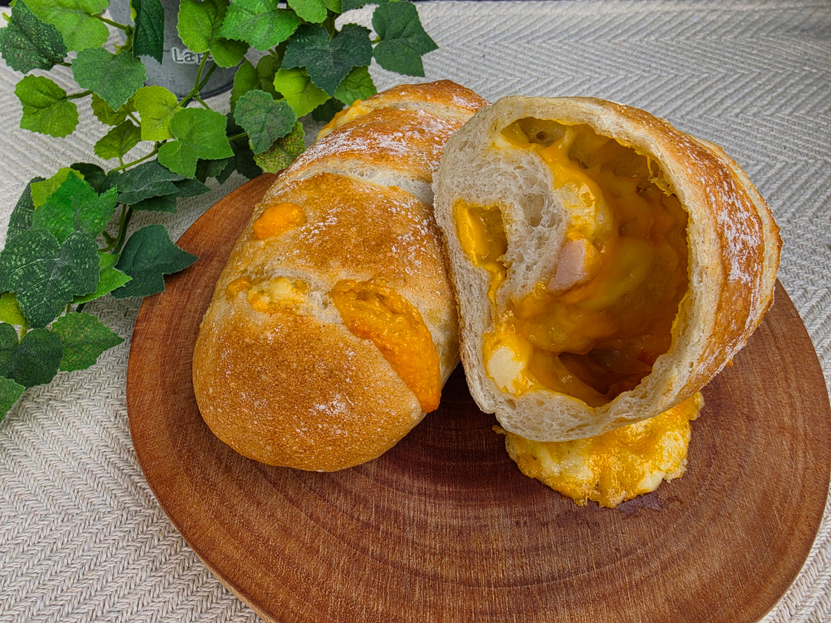 ベーコンチーズフランス（断面）